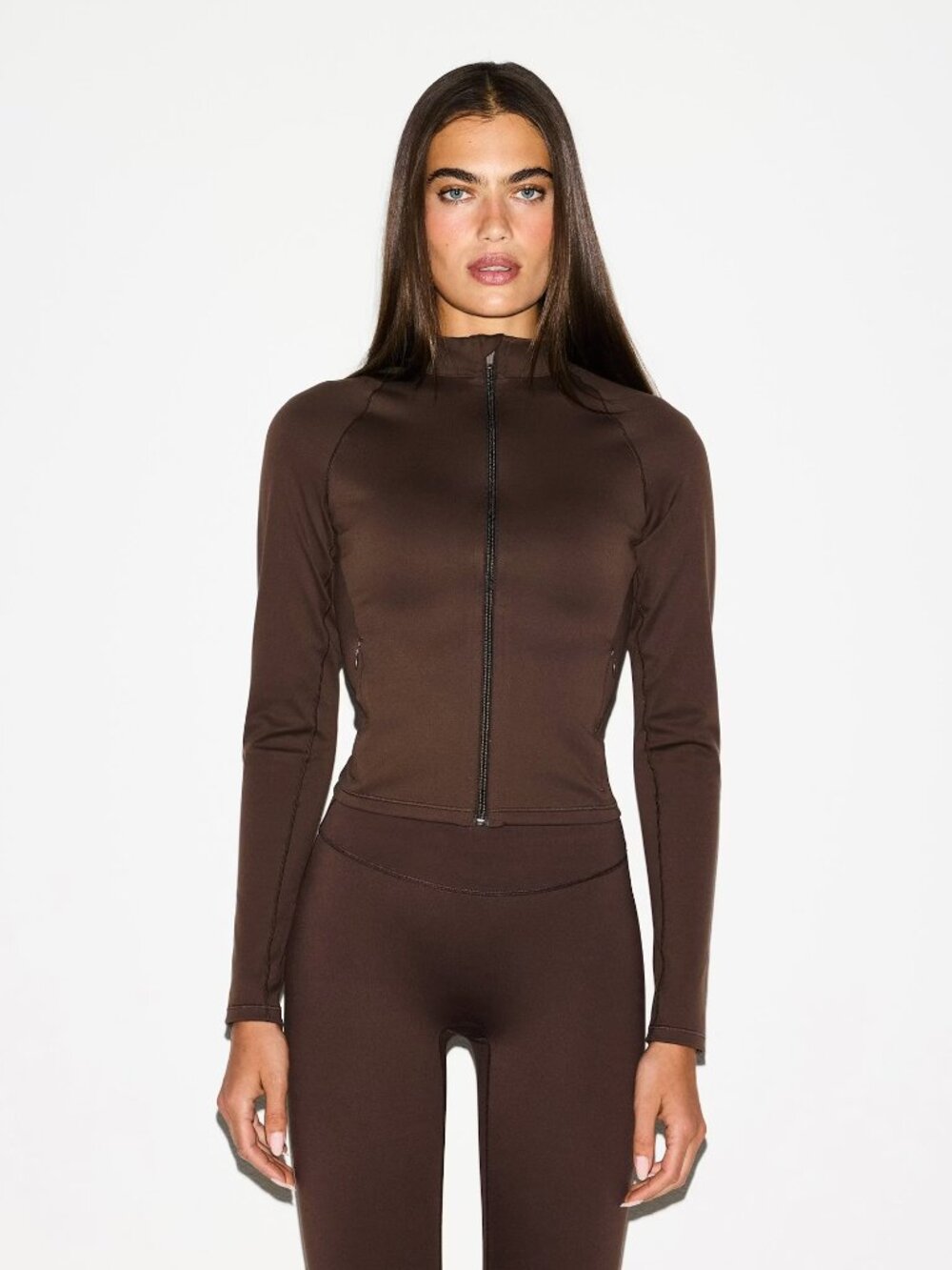 NWT NikeSKIMS Matte Mock Neck Full Zip Jacket